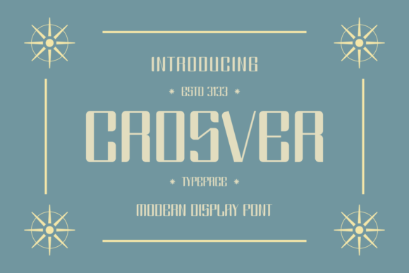 Crosver: A Bold Sans Serif Font for Crafters