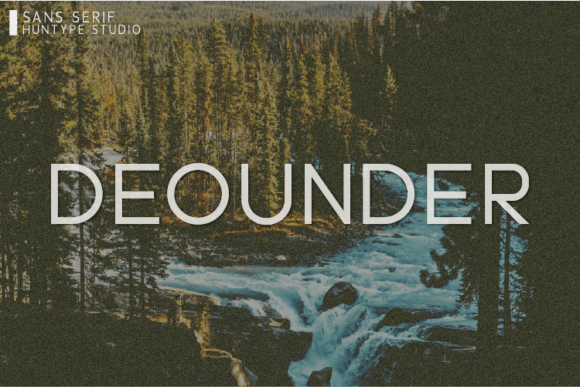 Deounder: A Modern Sans Serif Font