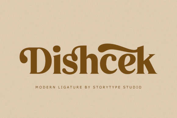 Dishcek: A Luxurious Serif Font for Makers