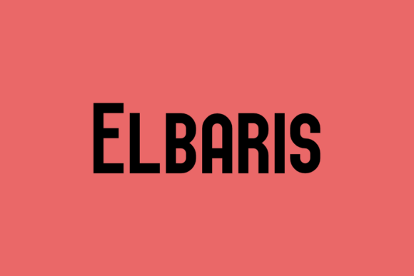 Elbaris: A Modern Font for Web Design