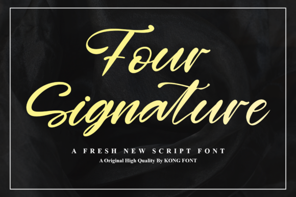 Four Signature: A Handwritten Font for Editorial Magic