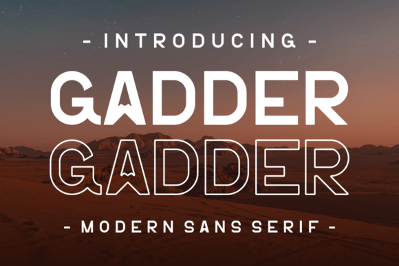 Gadder: A Confident Sans Serif for Editorial Identity