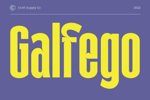 Galfego: A Bold Font for Business