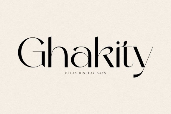 Ghakity: Modern Sans Serif Font