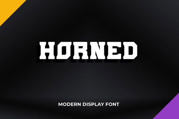 Horned: A Bold Serif Font for Modern Design