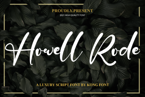 Howell Rode: A Playful Script Font