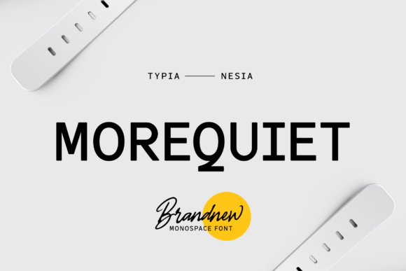 Morequiet Font for Editorial Design