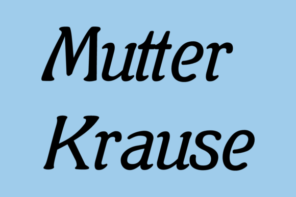 Mutter Krause: A Stylish Serif for Campaigns
