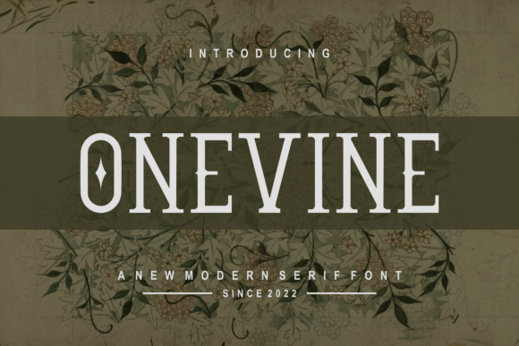 Onevine: A Modern Serif Font That Elevates Handmade Design
