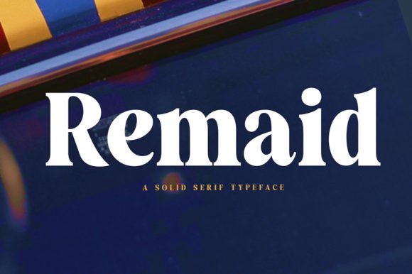 Remaid: A Serif Font for Elegant Design
