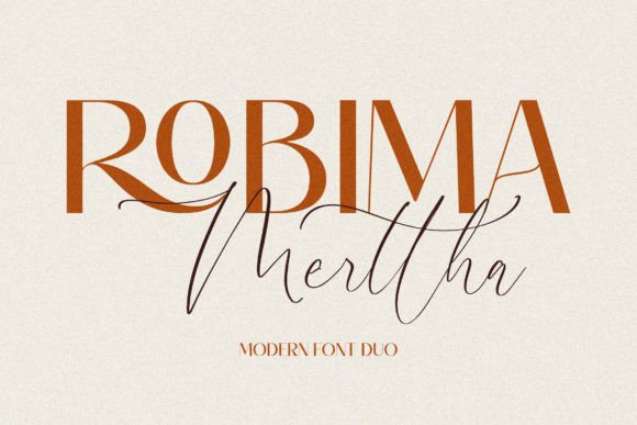 Robima Merttha Duo: A Stylish Font for Elegant Design