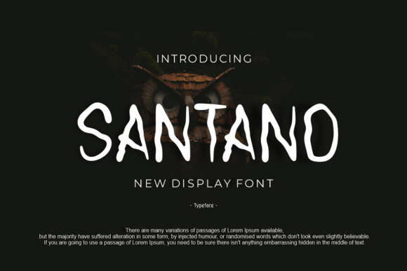 Santano: A Modern Display Font