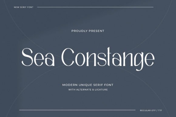 Sea Constange: A Modern Font for Creative Campaigns