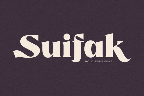 Suifak: A Stylish Serif Font for Business
