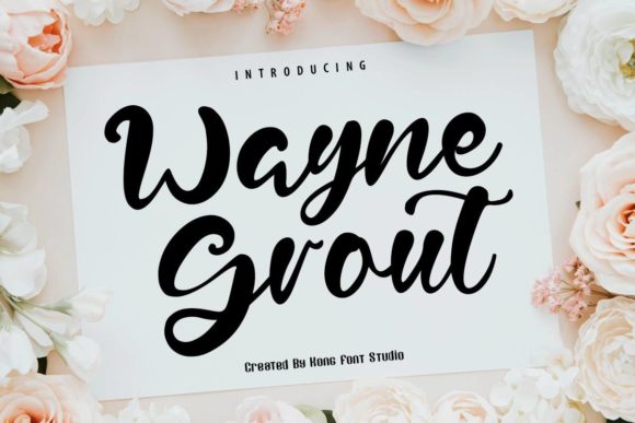 Wayne Grout: A Playful Handwritten Font